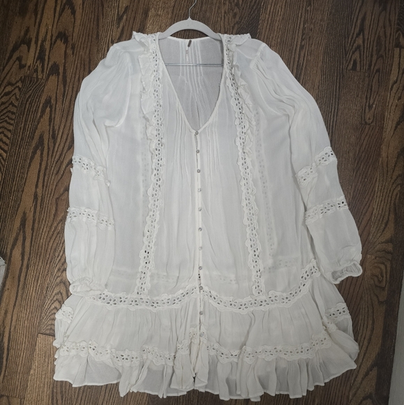 FREE PEOPLE Snow Angel Mini Dress - Picture 2 of 9